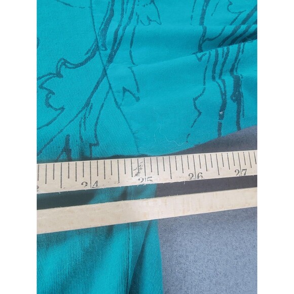 Xtreme Couture Shirt Mens 5XL Teal Graphic Cross Fleur-de-Lis Affliction Tattoo - Picture 8 of 12